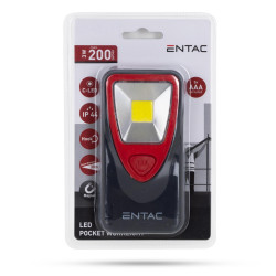 Zseblámpa COB ledes 3XAAA 3W IP44 Entac