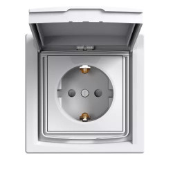 Dugalj 2P+F Asfora 162 csapf. fehér IP44 3100321