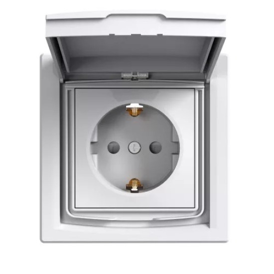 Dugalj 2P+F Asfora 162 csapf. fehér IP44 3100321
