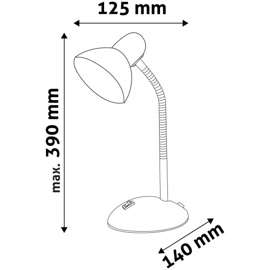 Asztali lámpa E27 Avide Basic Simple