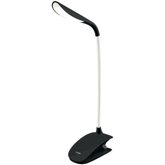 Asztali lámpa LED 1,5W Avide csíptethető fekete