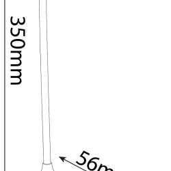 Asztali lámpa LED 1,5W Avide csíptethető fehér