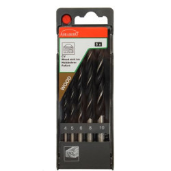 Fafúró készlet 5 részes 4-10mm Abraboro