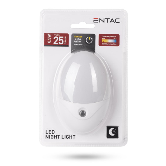 Éjjeli fény fényérzékelős 0,5W Entac