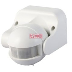 Mozgásérzékelő infravörös IP44 180° Anco fehér   