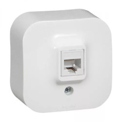 UTP aljzat 1xRJ45 Cat5e Forix fehér 782424