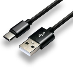USB kábel 1m USB-A/USB C 3A fekete 3A Everactive CBB-1CB