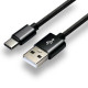 USB kábel 1m USB-A/USB C 3A fekete 3A Everactive CBB-1CB