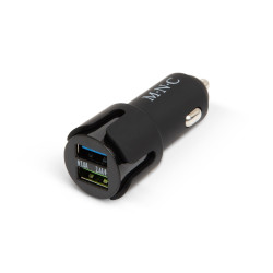 Szivargyújtó adapter 2xUSB 2,4A fekete MNC 54931BK