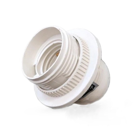 Foglalat E27 mûanyag csillár fehér deLux DEL075