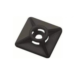 Vezeték kötegelő talp 19x19 mm 4 oldalt fűzhető, csavarozható, öntapadós fekete Weidmüller 1697950000