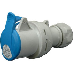 Ipari lengő dugalj DAFH 2P+F 16A IP54 SEZ ISN