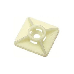 Vezeték kötegelő talp 19x19 mm 4 oldalt fűzhető, csavarozható, öntapadós natúr Weidmüller 1289200000