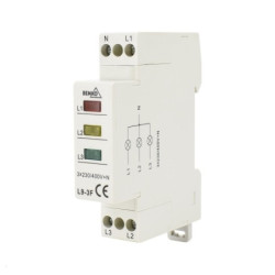 Moduláris jelzőlámpa 2.8mA 3X230/400V+N Bemko L9-3