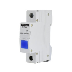 Moduláris jelzőlámpa kék 0.3mA 230V Bemko L7-NI