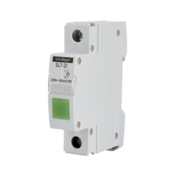 Moduláris jelzőlámpa zöld 0.3mA 230V Bemko L7-ZI