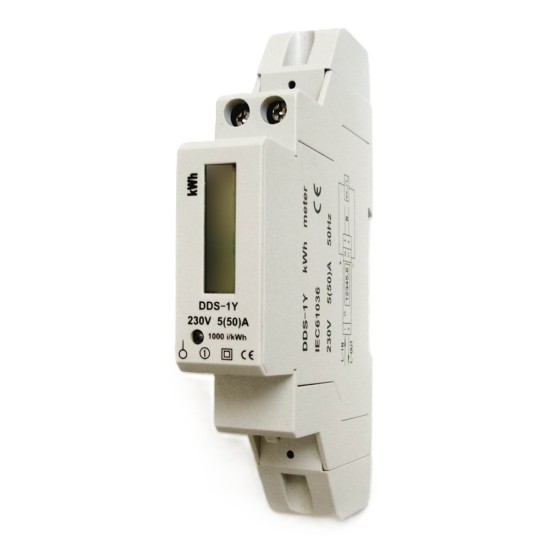 Fogyasztásmérő 230V 5(50)A 1 modul Gao 5256