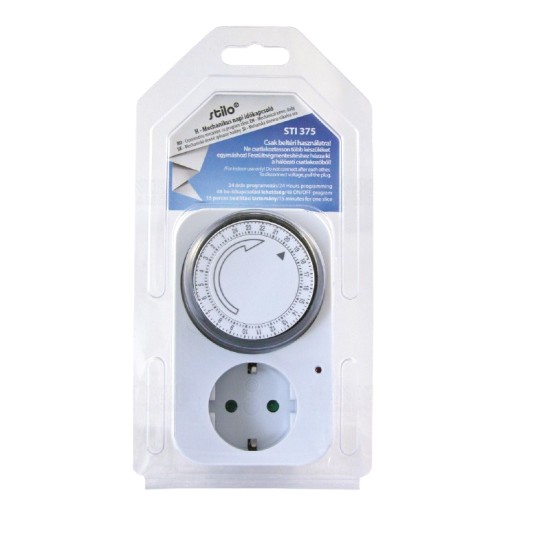 Időkapcsolós dugalj manuális Stilo STI375