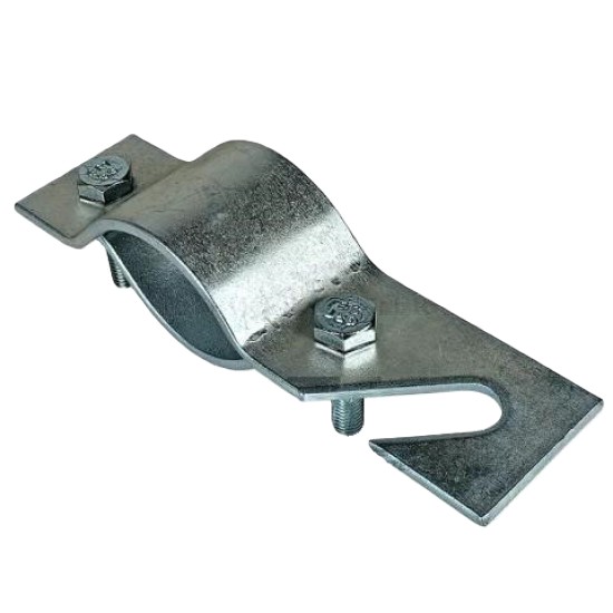 Tetőtartó bilincs 2"-os csőre, egyhornyú    