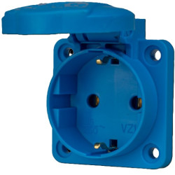 Háztartási dugalj beépíth. DAFB 2P+F 16A IP54 SEZ 