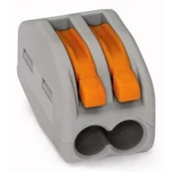 WAGO 222-412 "2" szürke vezetékösszekötő oldható 