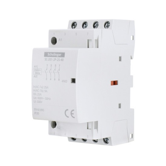 Mágneskapcs. 25A 4Z 400V AC Schelinger SC201-4P-25-40