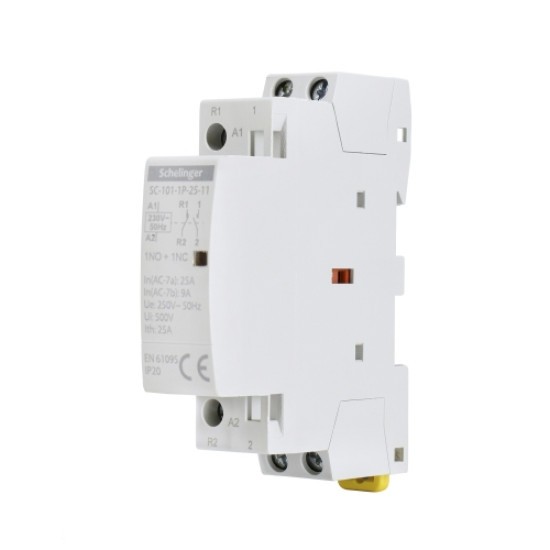 Mágneskapcs. 25A 1NY+1Z 230V AC Schelinger SC101-1P-25-11