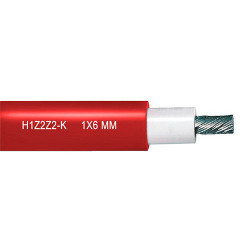 Szolár kábel 1x 6mm2 piros H1Z2Z2-K