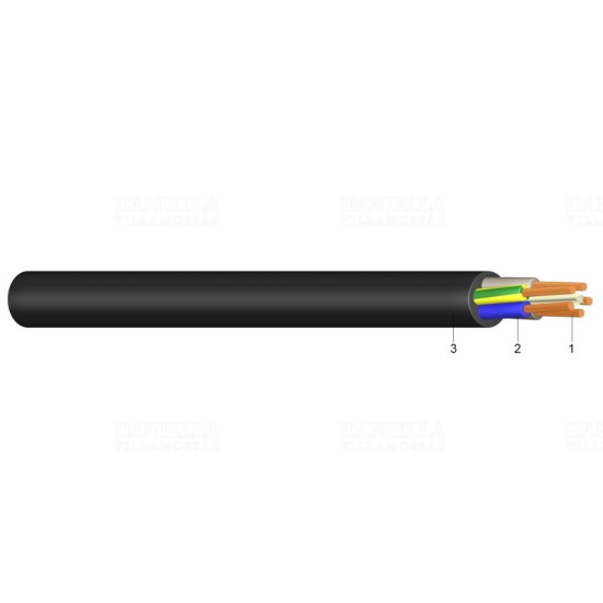 Gumikábel GT 3x 2,5mm2 H05RR-F