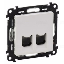 UTP aljzat 2xRJ45 Cat6 Valena Life fehér 753143