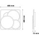 Led lámpatest távirányítóval Design Brees 90W