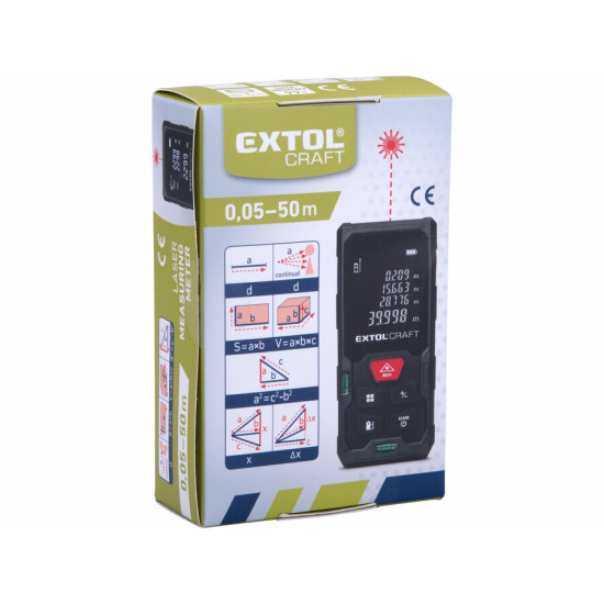 Távolságmérő 0,05-50m Extol 920202